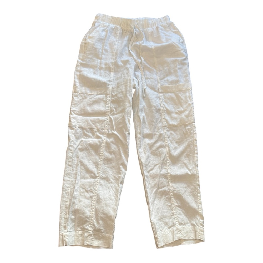 Universal Thread White Elastic Waist Linen Pants